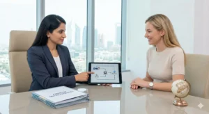 Expert licensing concierge service for nurses, managing DHA, MOH, and Dataflow credentialing for a stress-free professional transition to the Gulf.