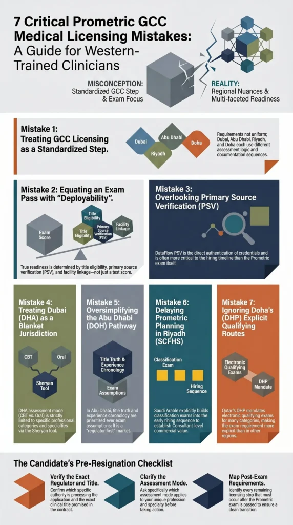 7 Critical Prometric GCC Medical Licensing Mistakes Western Trained Clinicians Must Avoid