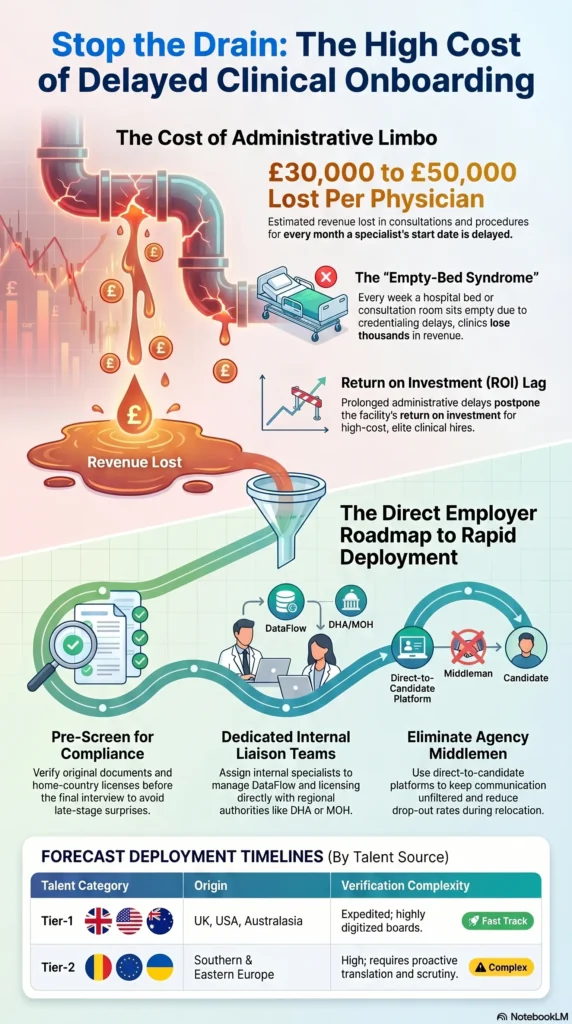 The True Cost of Delayed Deployment Securing Western-Trained Clinical Talent for Gulf Healthcare The True Cost of Delayed Deployment Securing Western-Trained Clinical Talent for Gulf Healthcare