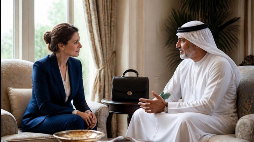 7 Critical Realities of Private Family Physician Recruitment in the Gulf 4 European physician in a private consultation with a Gulf principal